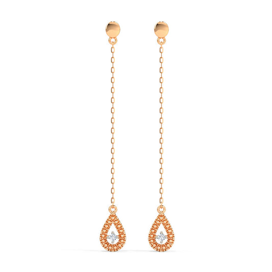 Ara Ocean Diamond Drop Earrings(LAB-Grown Diamonds)