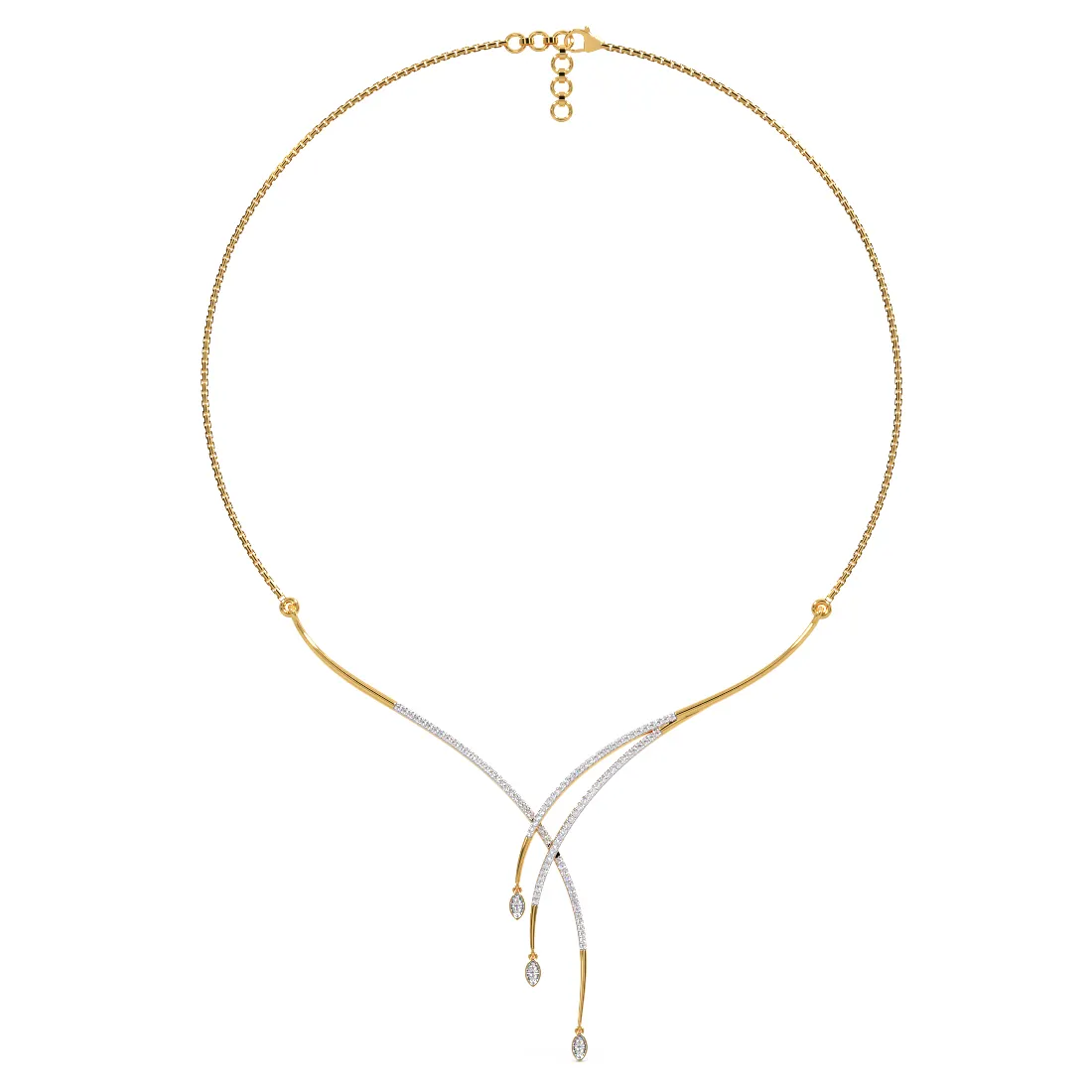Cloverbed Diamond Delicate Necklace