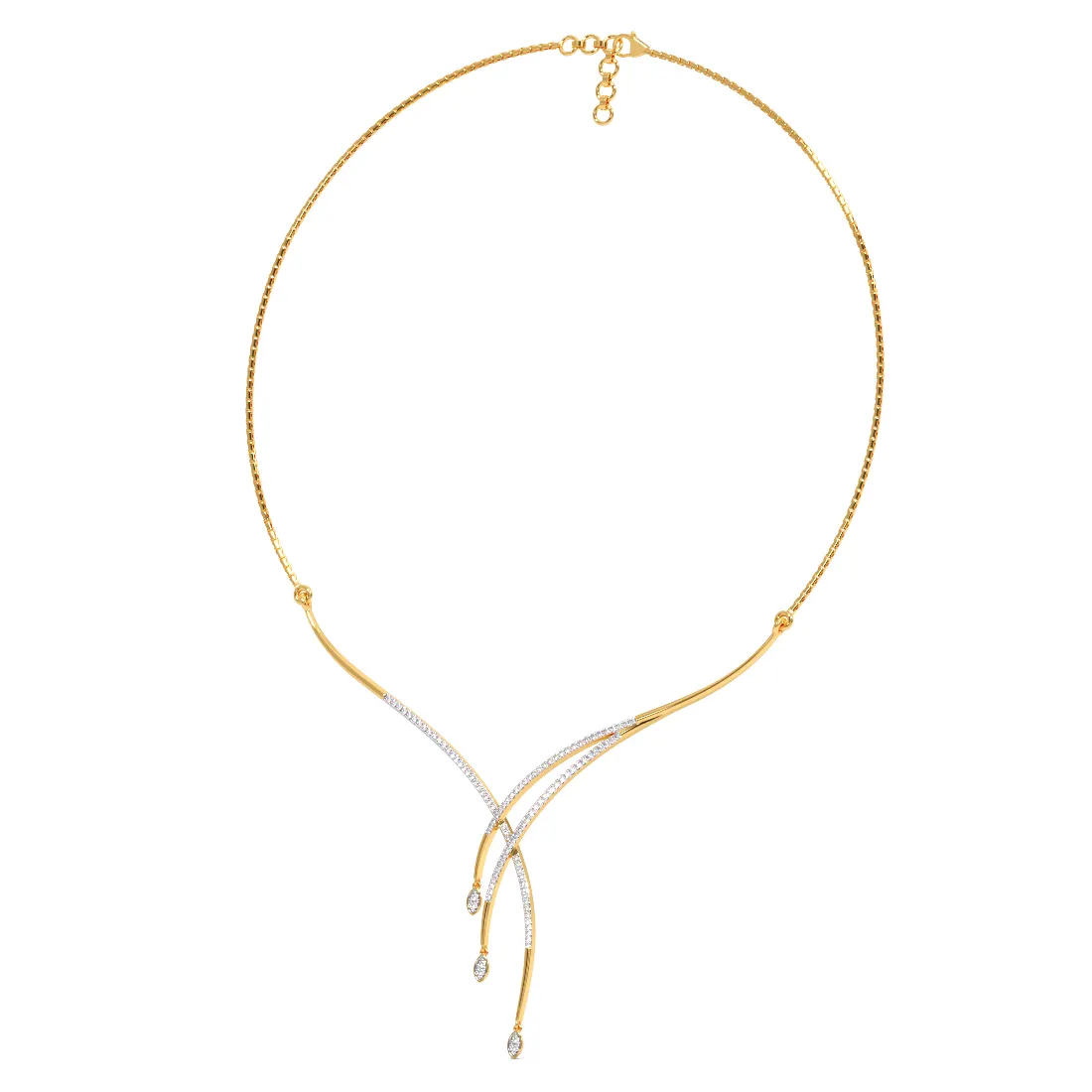 Cloverbed Diamond Delicate Necklace