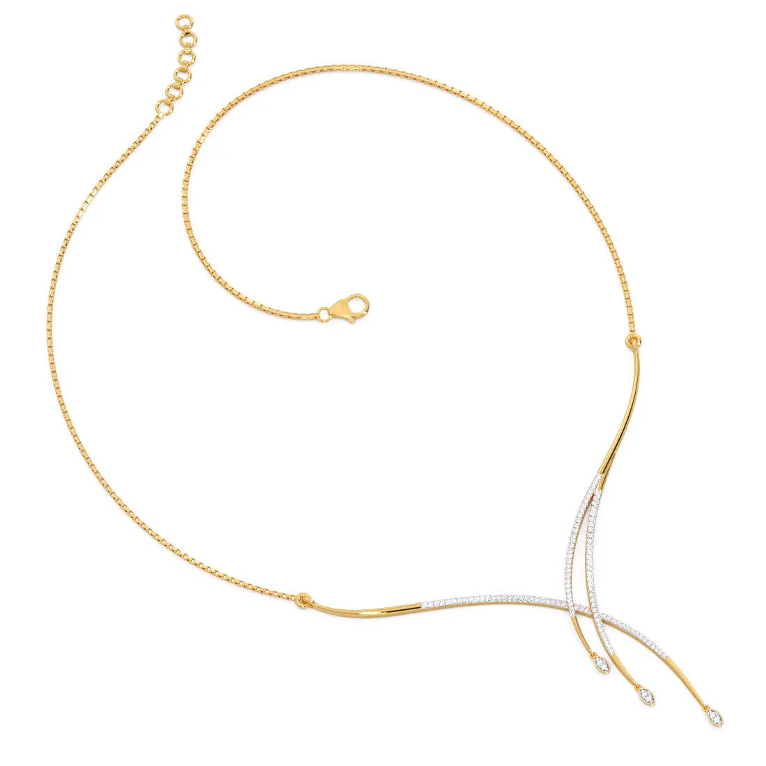 Cloverbed Diamond Delicate Necklace