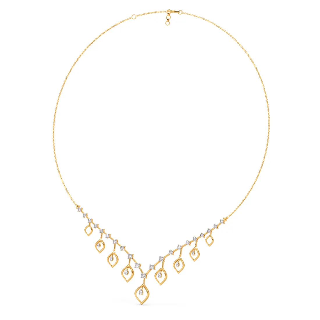 Beeline Diamond Collar Necklace
