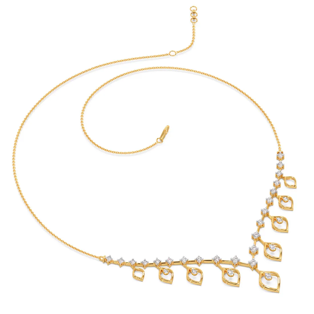 Beeline Diamond Collar Necklace