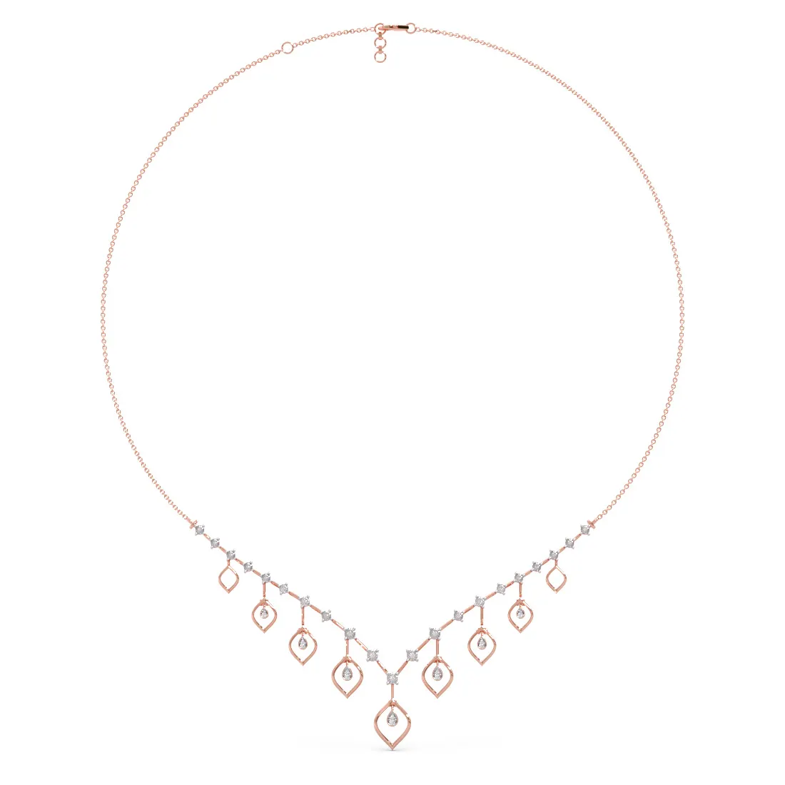 Beeline Diamond Collar Necklace